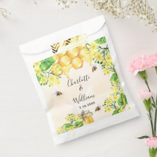 Hummeln Honig Gelbe Blüten Hochzeit Geschenktütchen