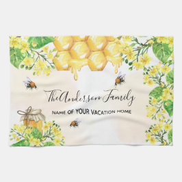 Hummeln, Honigblütenblüten Geschirrtuch