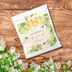 Hummeln Honiggelbe Blüten Babydusche Geschenktütchen