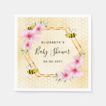 Hummeln-Honigwabenkraut Rosa Blumen Babydusche