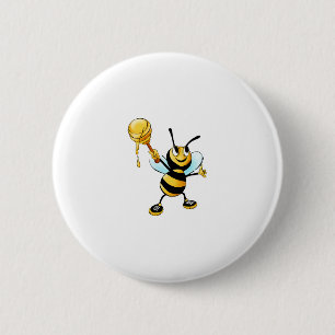 Hummeln mit Honig Button