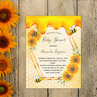 Hummeln Sonnenblumen Mama zum Baby-Duschen