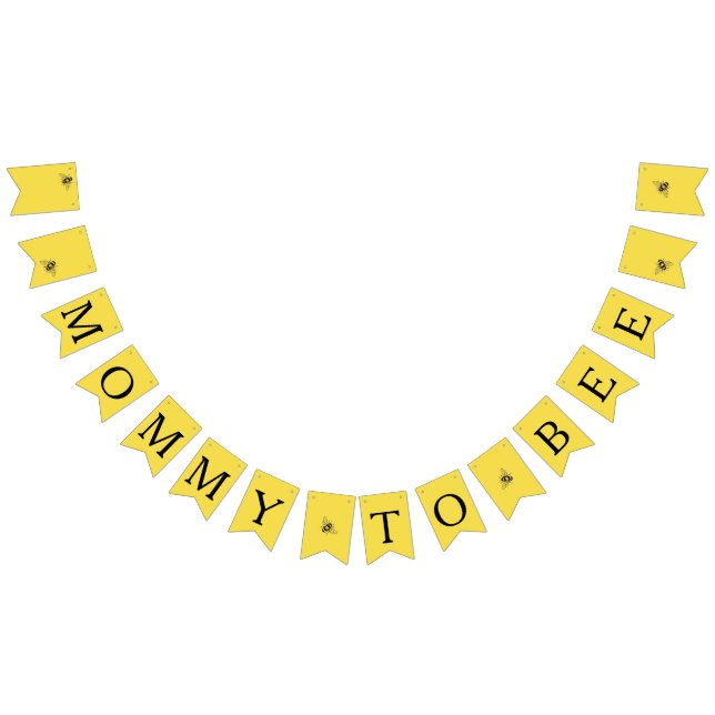 Hummeln-Thema Bienendusche Wimpelkette (Alle)