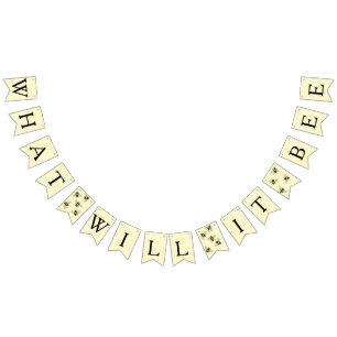 Hummeln-Thema Bienendusche Wimpelkette