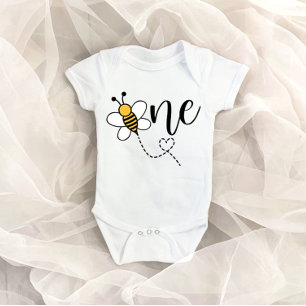 Hummeln Thema eins 1. Geburtstag Baby Bodysuit Strampler