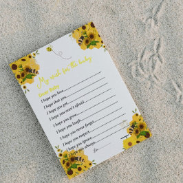 Hummeln-Themen Geschlecht offenbaren Party-Spiele Postkarte