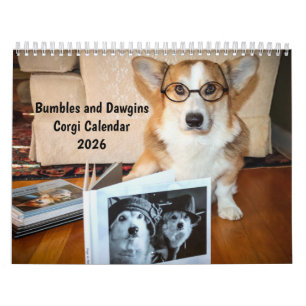 Hummeln und Dawgins Corgi Calendar 2026 Kalender