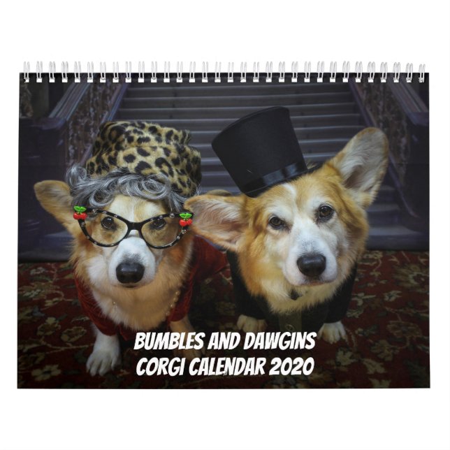 Hummeln und Dawgins Corgi Kalender 2020 (Titelbild)