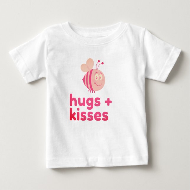 Hummeln und Küsse Baby T-shirt (Vorderseite)