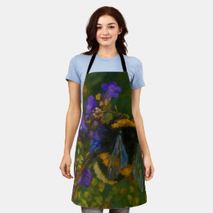 Hummeln unter Lila Blüten Schürze