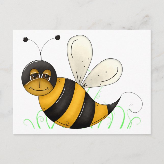 Hummelpostkarte Postkarte (Vorderseite)
