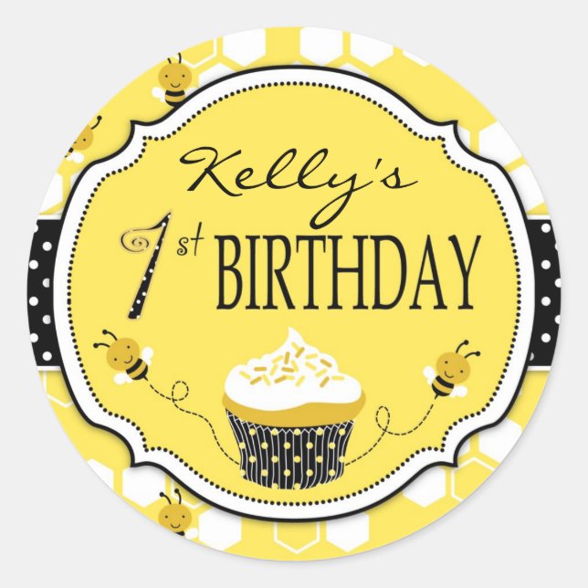 Hummelsticker R1 Runder Aufkleber (Vorderseite)