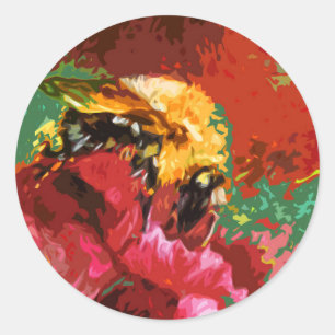 Hummelsticker Runder Aufkleber