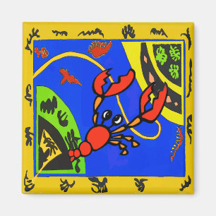 Hummer, Abstrakte Krebse, Matisse Magnet