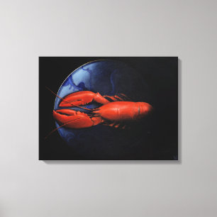 Hummer auf Tiffany-Platte Leinwanddruck