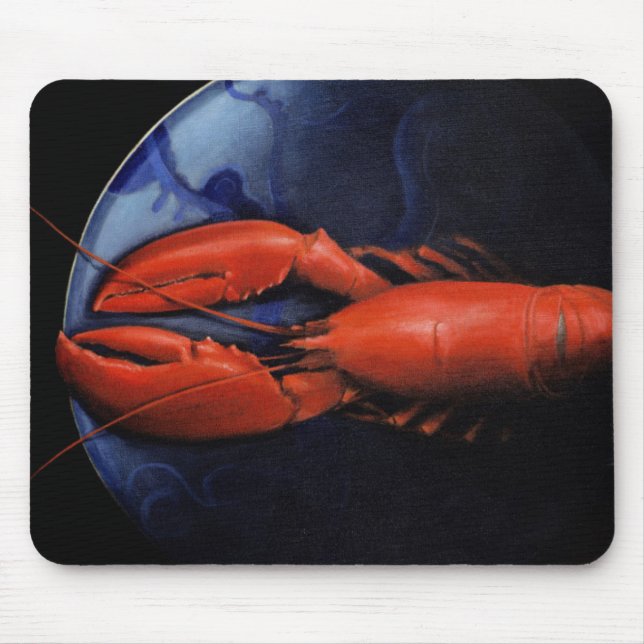 Hummer auf Tiffany-Platte Mousepad (Vorne)