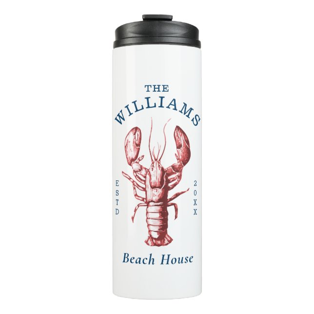 Hummer Beach House Thermosbecher (Vorderseite)