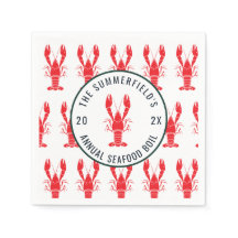 Hummer Boil Summer Seafood Party Paper