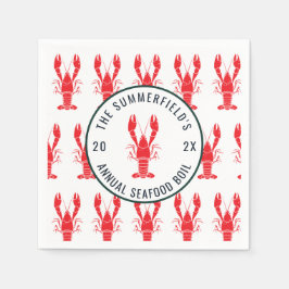 Hummer Boil Summer Seafood Party Paper Serviette