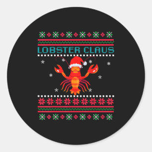 Hummer-Claus-Hässlicher-Schweter-Für-Hummer-Liebha Runder Aufkleber
