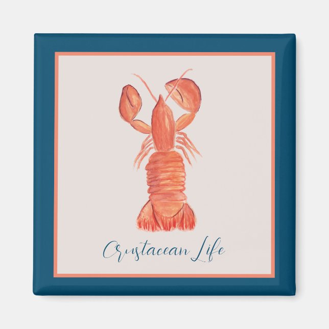 Hummer Crawfish Crustacean Magnet (Vorne)