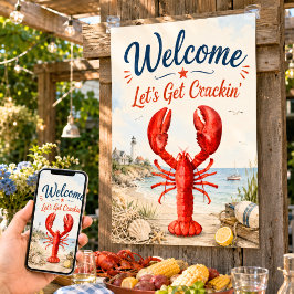 Hummer Crawfish-Kochparty Willkommen Poster