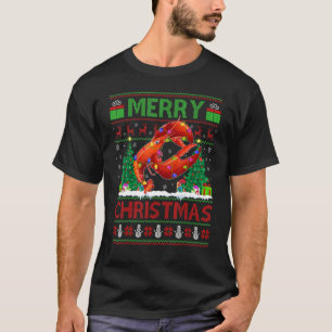 Hummer Fisch Weihnachtsbaum Hässlicher Weihnacht T-Shirt