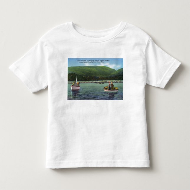 Hummer-Fischer auf Otter-Nebenfluss stark bei der Kleinkind T-shirt (Vorderseite)