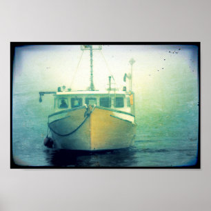 Hummer-Fischerboot Maine Nautical Poster