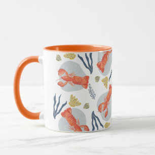 Hummer Flusskrebs Meeresfrüchte Unterwasser-Muster Tasse