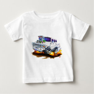 Hummer H2 White Truck Baby T-shirt