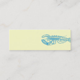 Hummer hellblau Serie Mini Visitenkarte