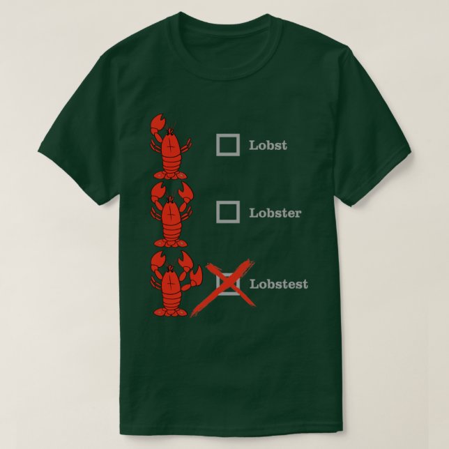Hummer Humster Lobstest Crustacean Shellebration T-Shirt (Design vorne)
