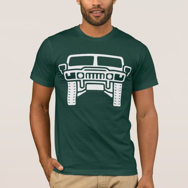 Hummer-/Humveeillustration T-Shirt (Vorderseite)