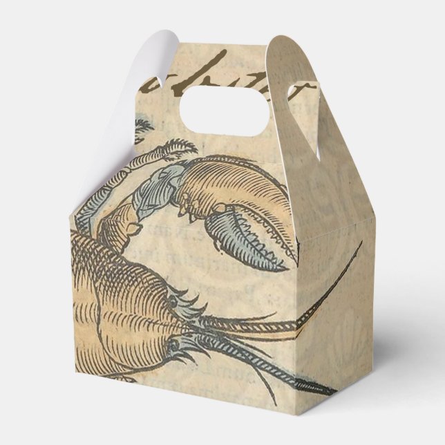Hummer-Illustration Antique Maine Seafood Geschenkschachtel (Vorderseite)