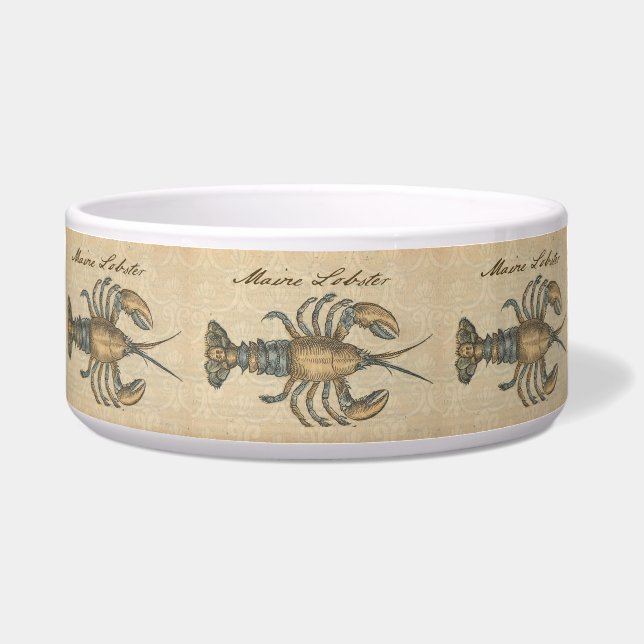 Hummer-Illustration Antique Maine Seafood Napf (Vorderseite)