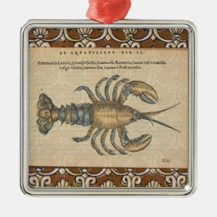 Hummer-Illustration Antique Maine Seafood Ornament Aus Metall
