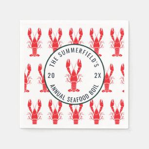 Hummer-Kochparty Sommer-Meeresfrüchte-Party-Papier Serviette