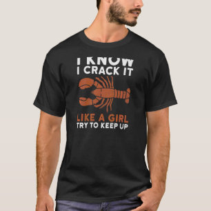 Hummer-Kost Meeresfrüchte für ein Hummerfan-Mädche T-Shirt