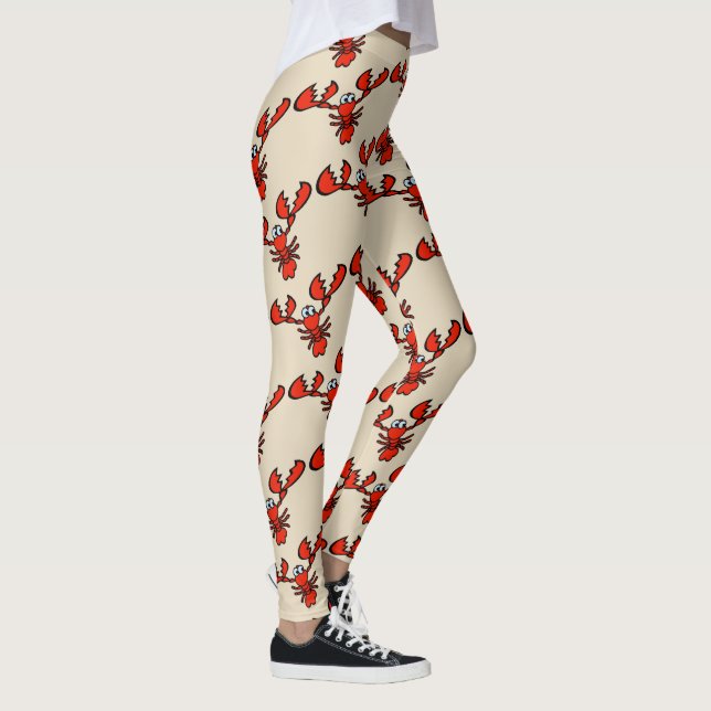 Hummer, Krebse, Languste Leggings (Rechts)
