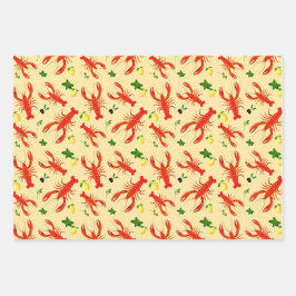 Hummer Lemons Olebt farbenfroh Geschenkpapier Set