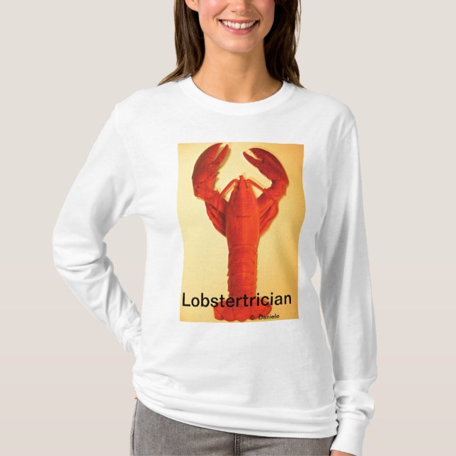 Hummer-Liebhaber-T-Shirt.  Meeresfrüchteesser T-Shirt (Vorderseite)
