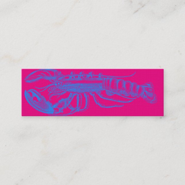 Hummer Light Blue Serie Mini Visitenkarte (Vorderseite)