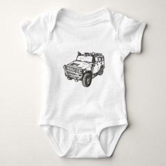 Hummer-LKW-Kunst Baby Strampler