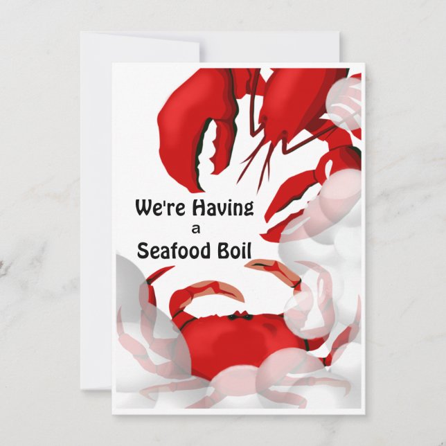 Hummer-Meeresfrüchte-Kräuterfest Einladung (Vorderseite)