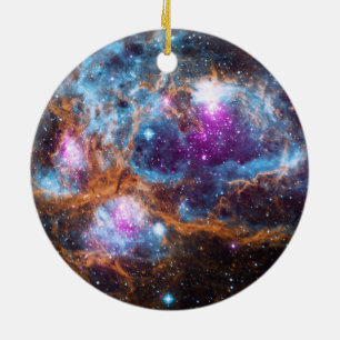 Hummer-Nebel - Kosmisches Winterwunderland Keramik Ornament