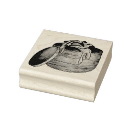 Hummer Newburg Newberg Retro Seafood Puff Pastry Gummistempel