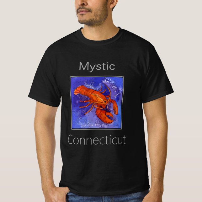 Hummer, rot und Lila, Mystik, Connecticut T-Shirt (Vorderseite)