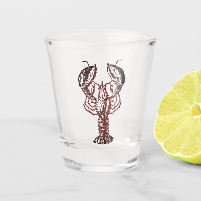 Hummer Schnapsglas (Vorderseite)