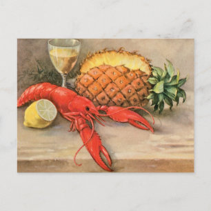 Hummer-Stillleben Postkarte